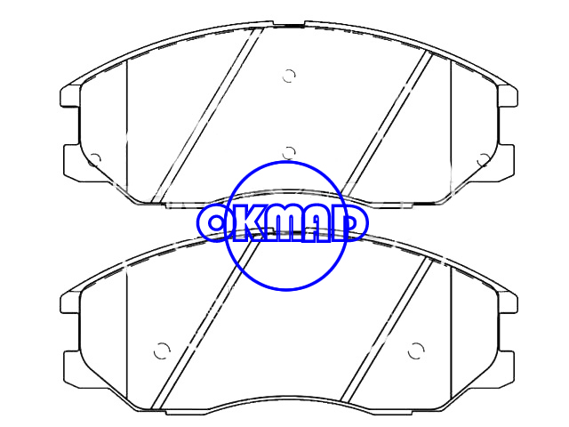 KIA SEDONA  2005 brake pad FMSI:D1097-8201 OEM:4K52-Y3-323Z WVA:24234,F1097